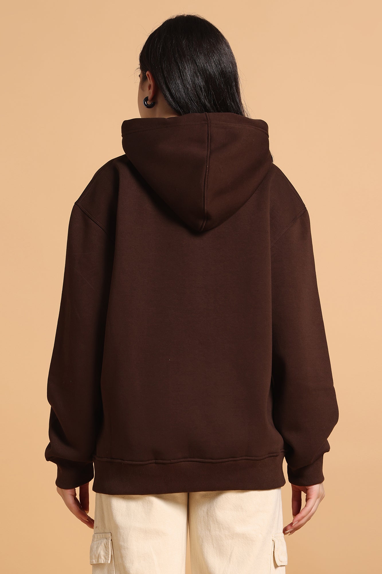 Women’s Oversized Premium Hoodie – Chocolate Brown