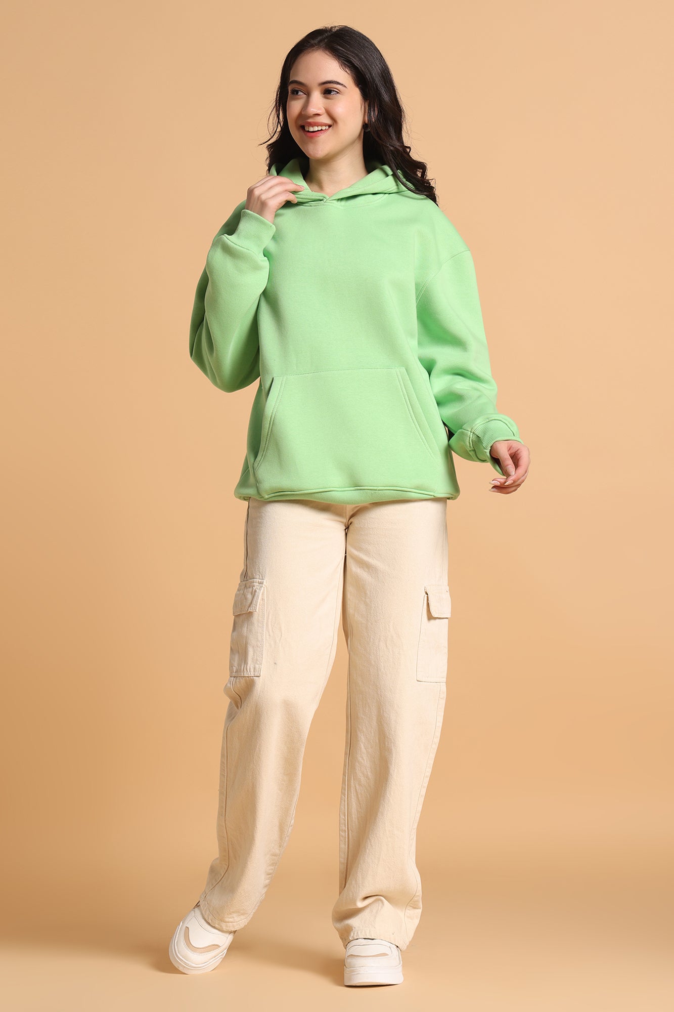 Women’s Oversized Premium Hoodie – Mint Green
