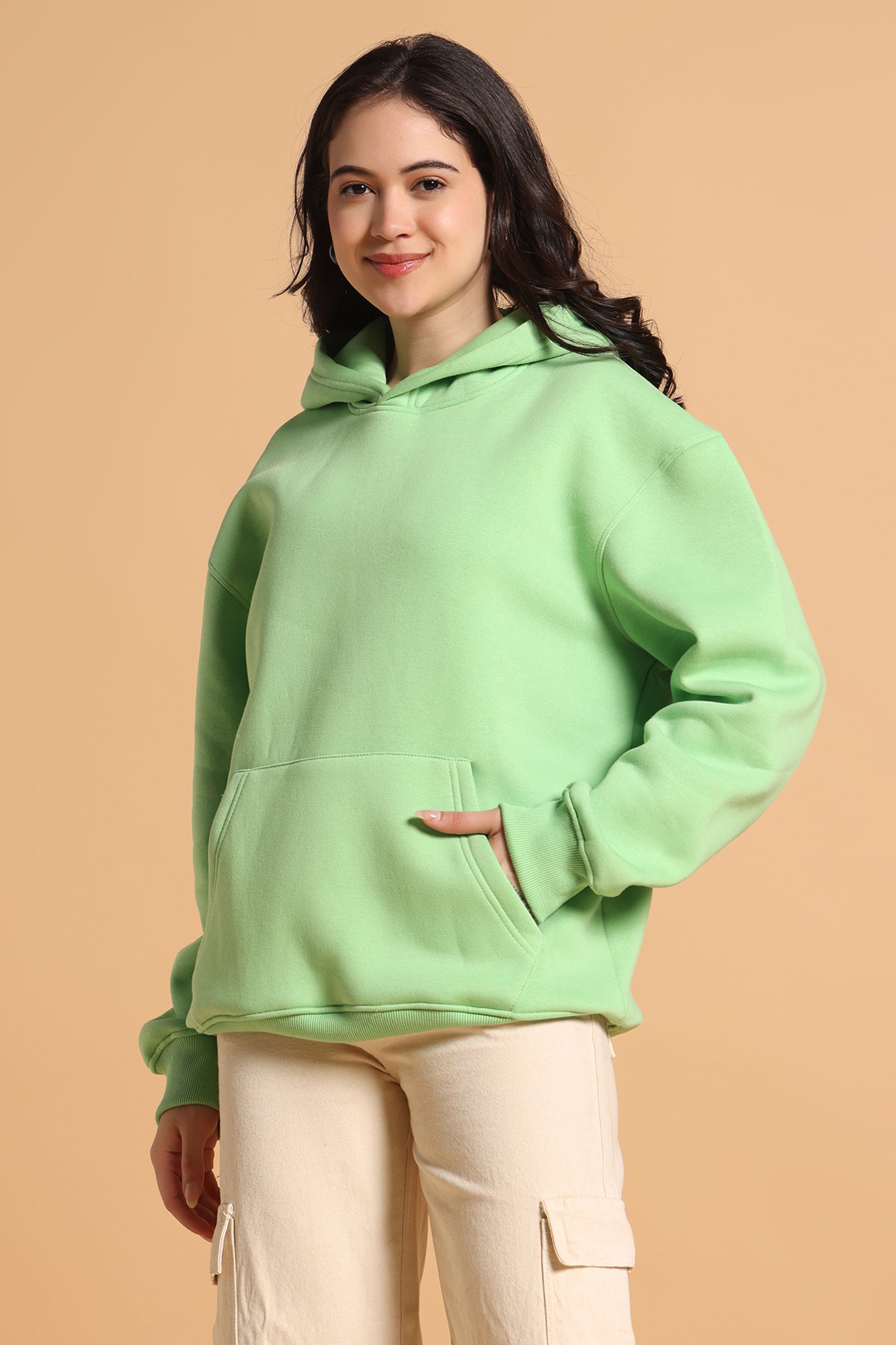 Women’s Oversized Premium Hoodie – Mint Green