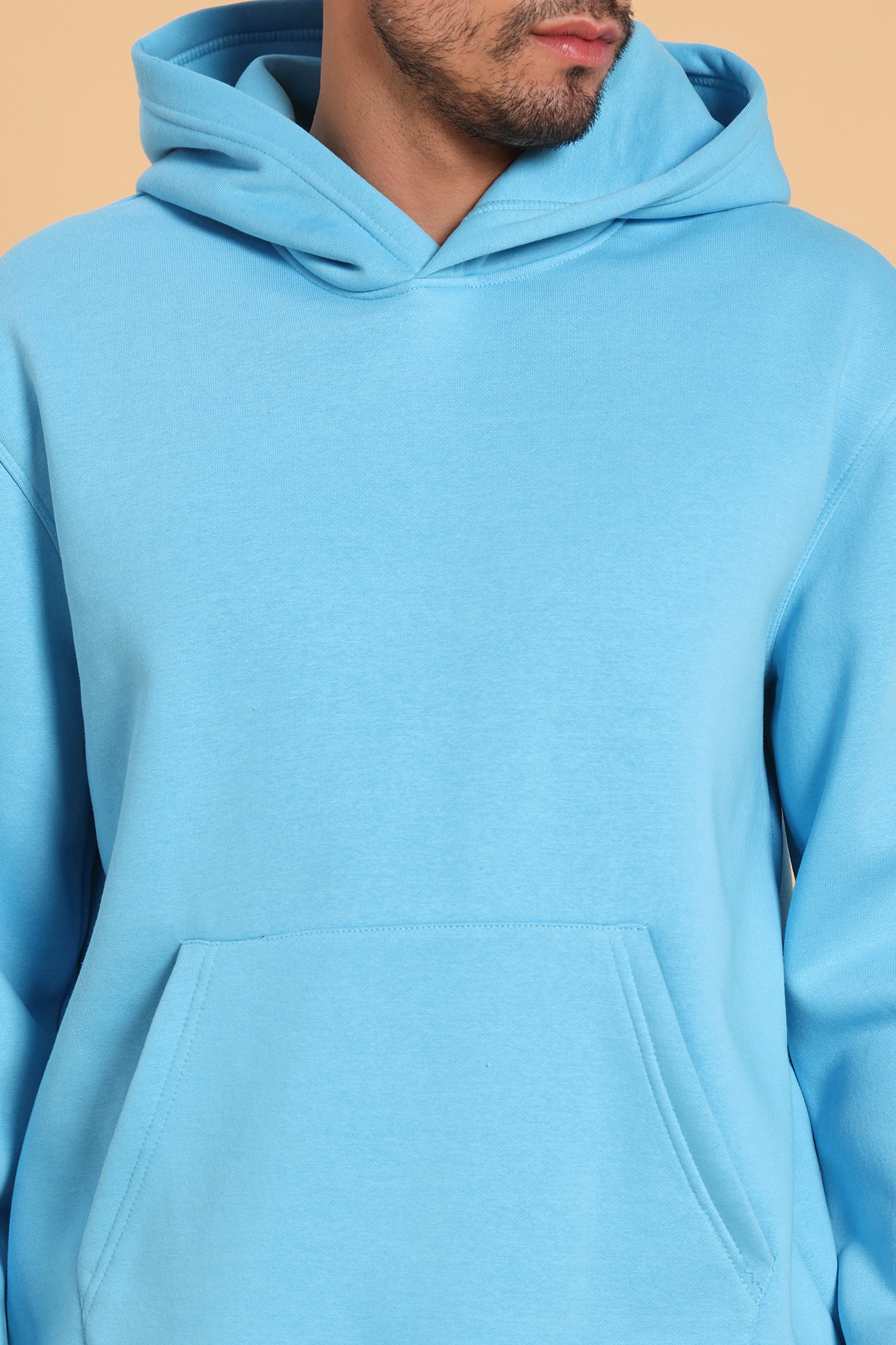 Men’s Oversized Premium Hoodie – Sky Blue