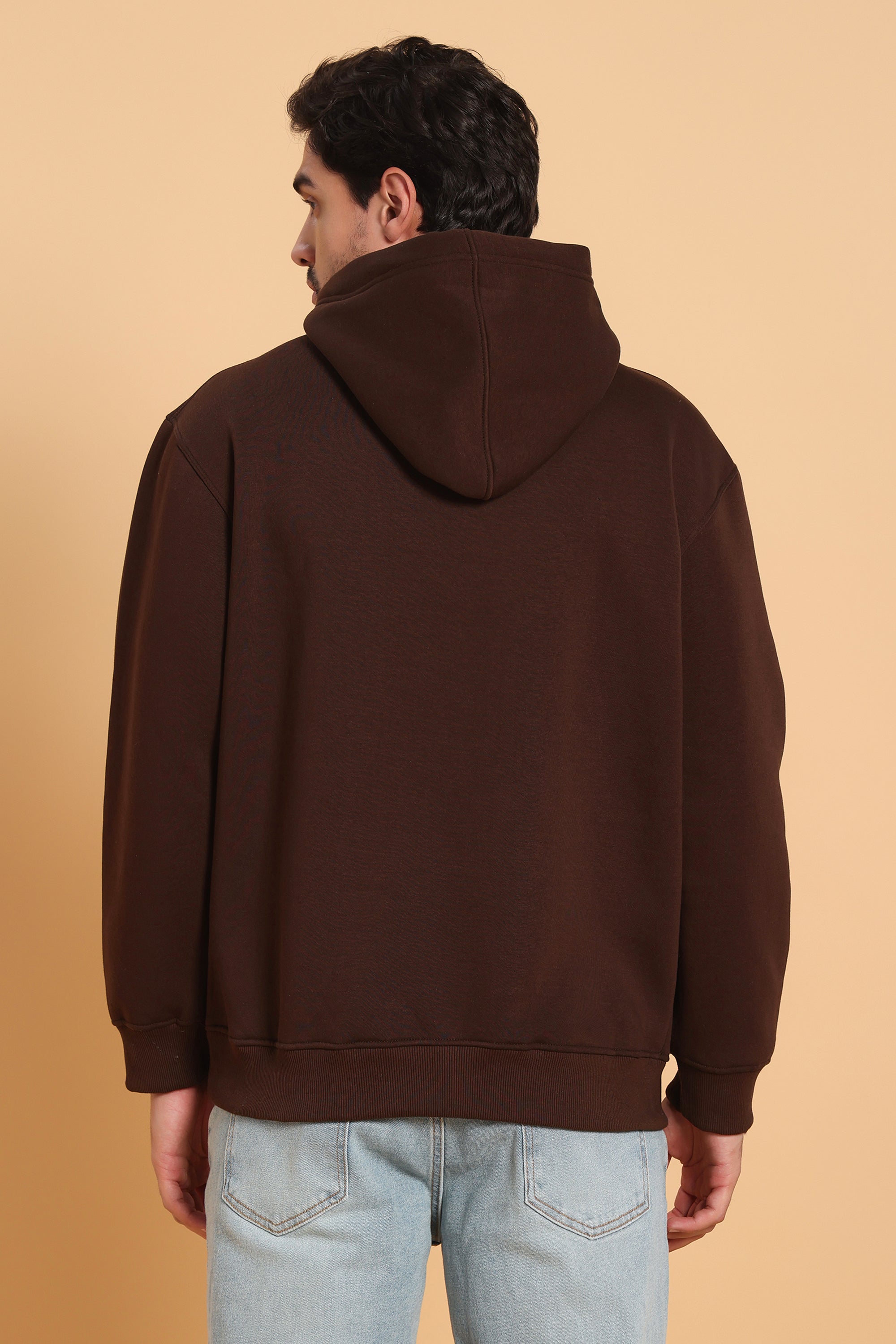 Men’s Oversized Premium Hoodie – Chocolate Brown