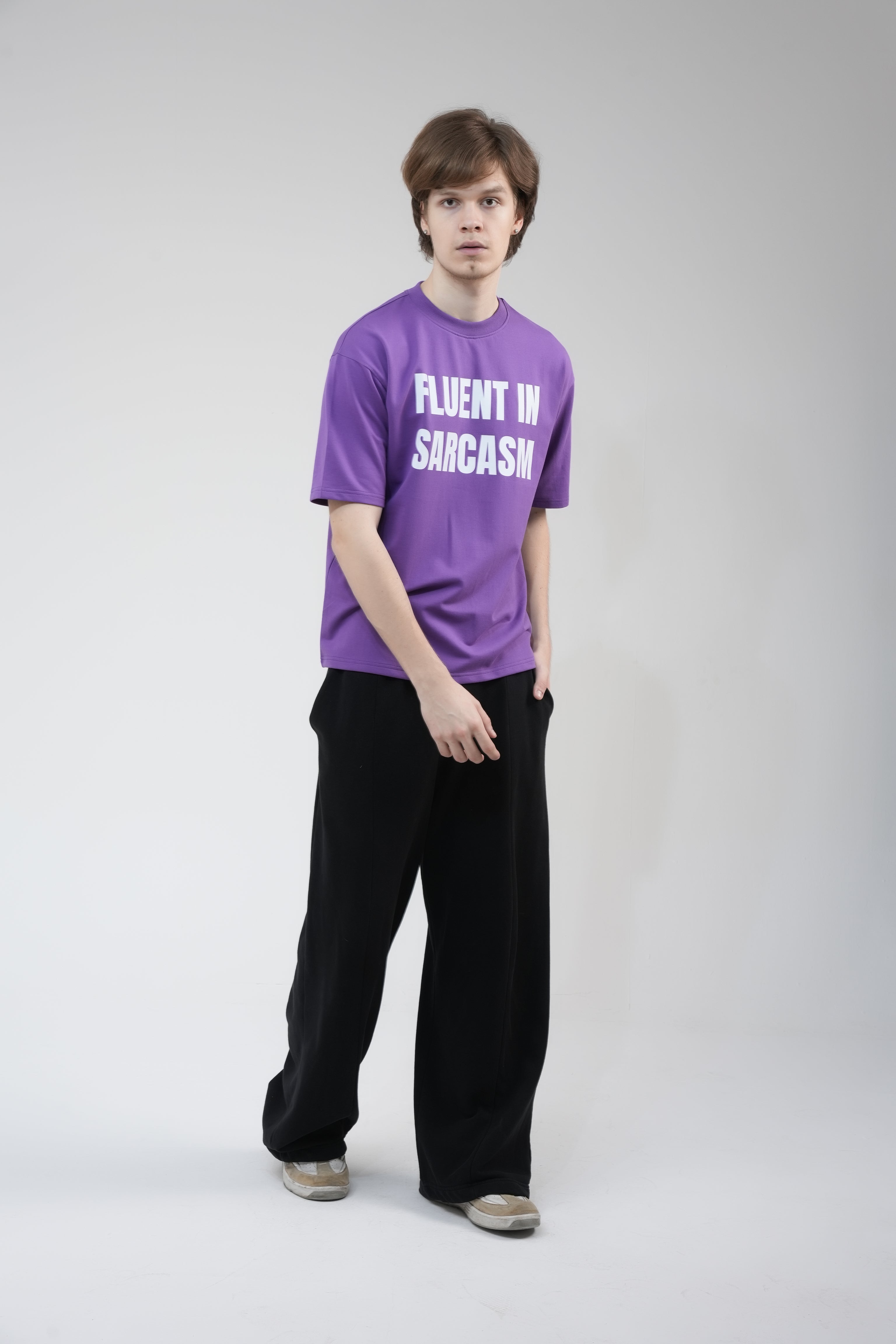 Purple – “FLUENT IN SARCASM”