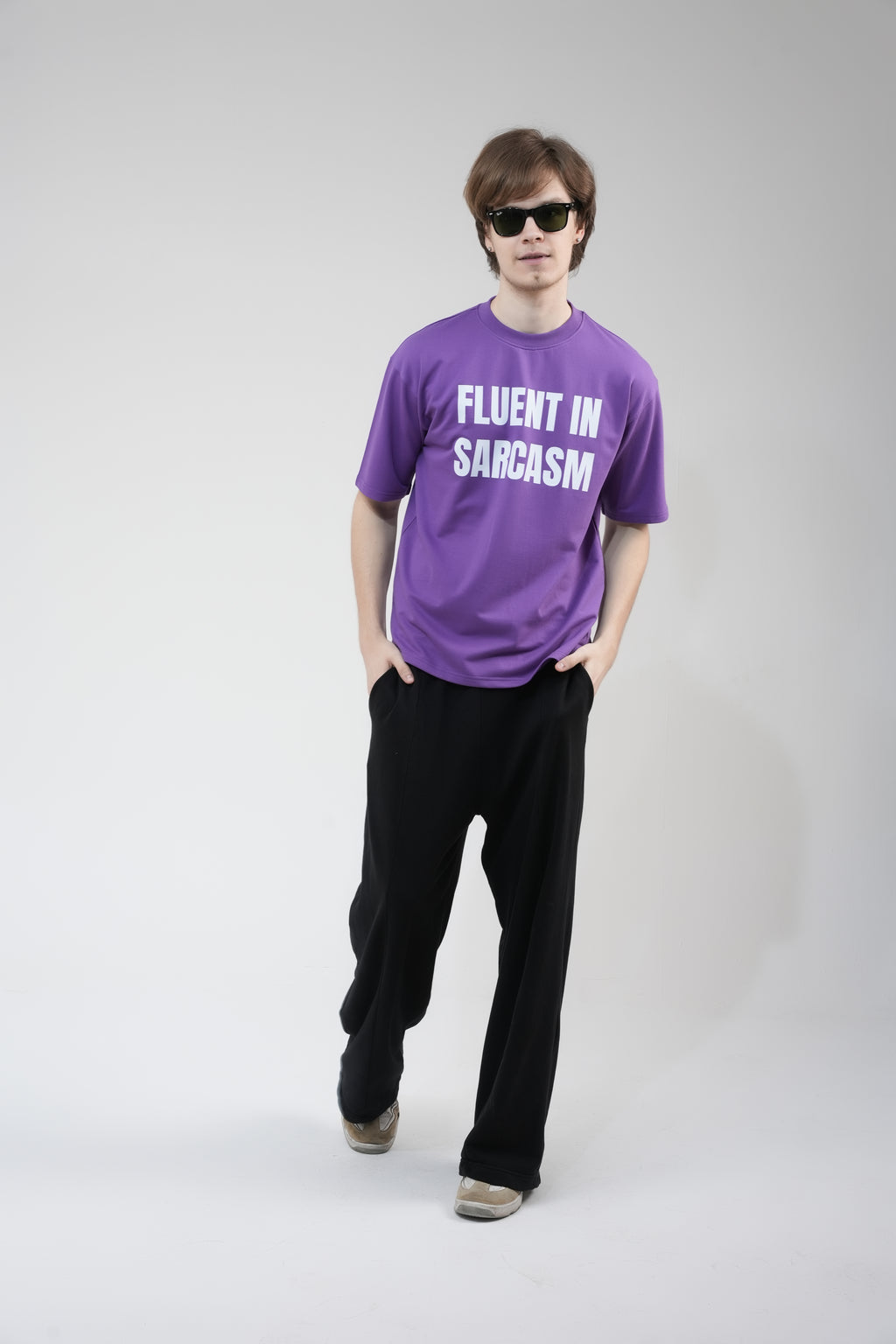 Purple – “FLUENT IN SARCASM”