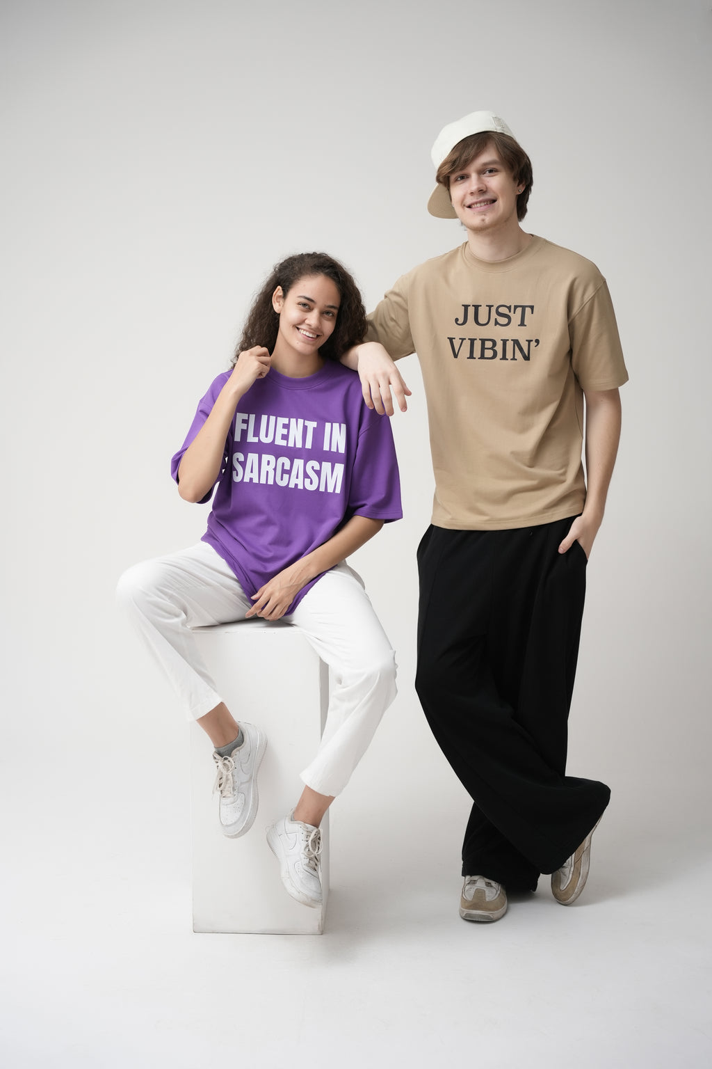 Unisex Crew Neck Oversized T-Shirt Size