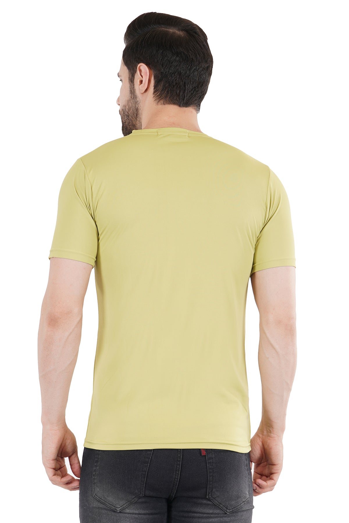 Lime Green Dry Fit Crew Neck T-Shirt