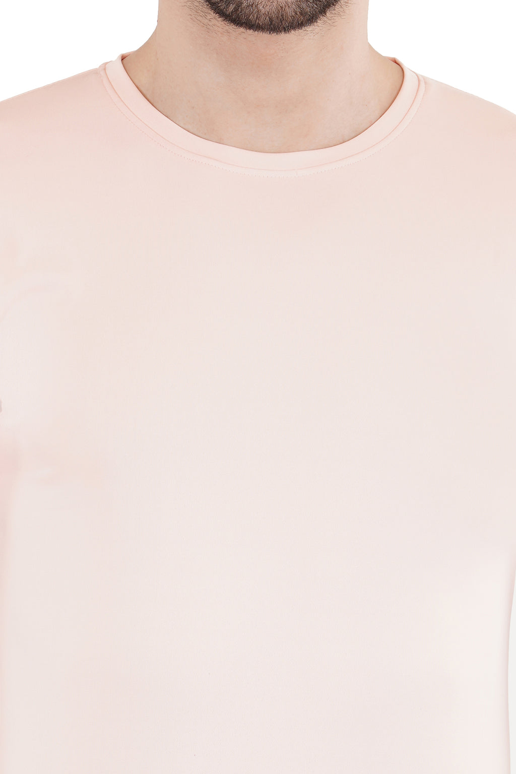 Peach Dry Fit Crew Neck T-Shirt