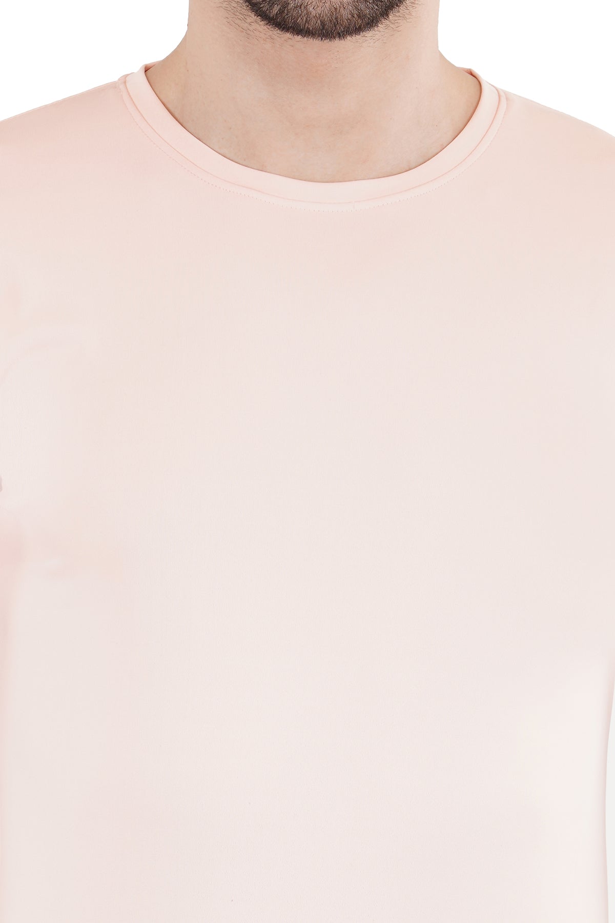 Peach Dry Fit Crew Neck T-Shirt