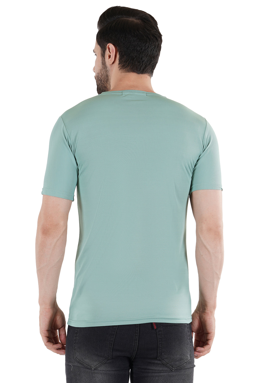 Sage Green Dry Fit Crew Neck T-Shirt