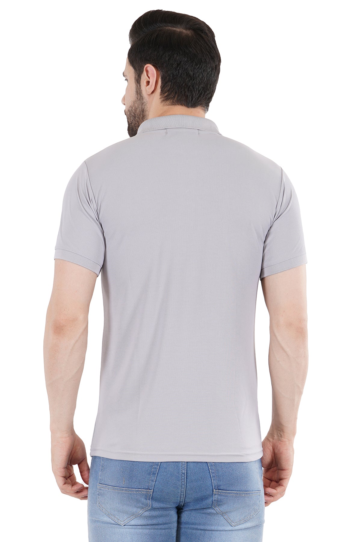 Silver Grey Matty Collar T-Shirt