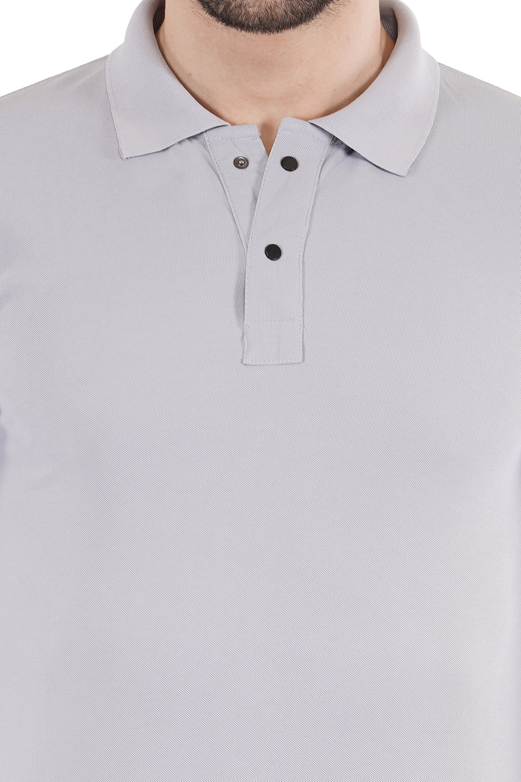 Silver Grey Matty Collar T-Shirt