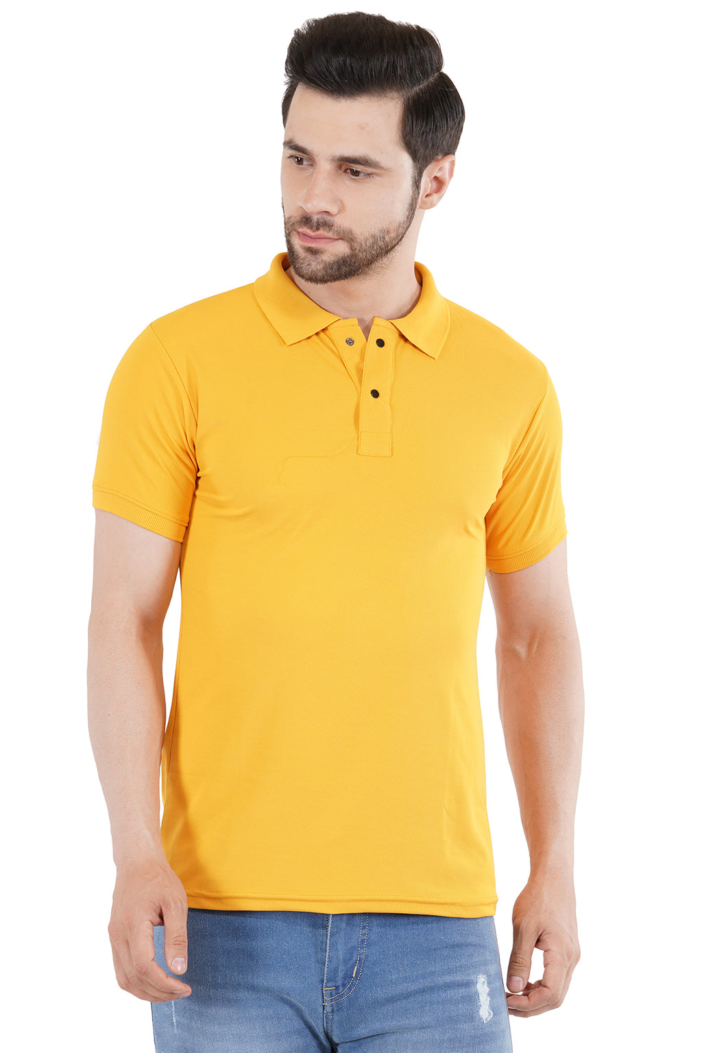 Classic Yellow Matty Collar T-Shirt