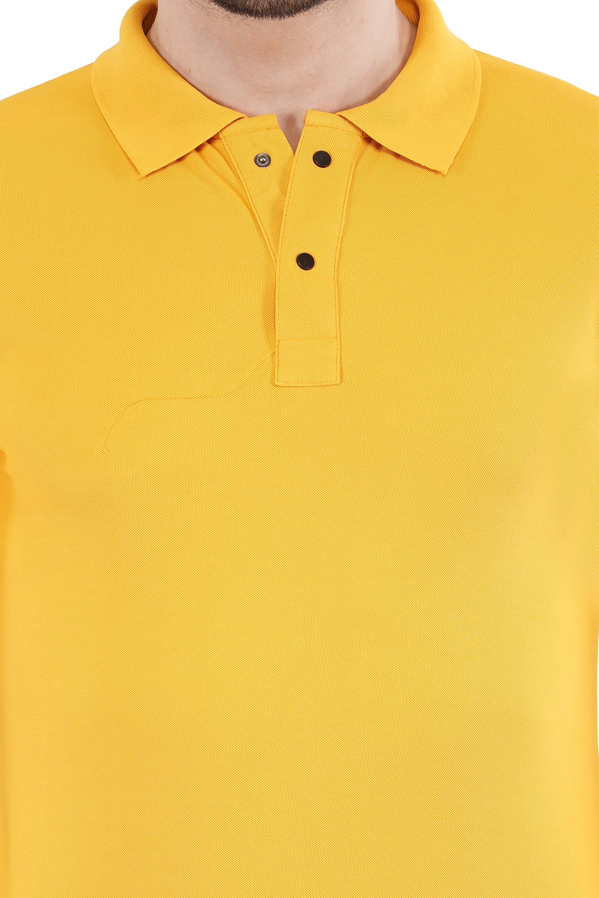 Classic Yellow Matty Collar T-Shirt