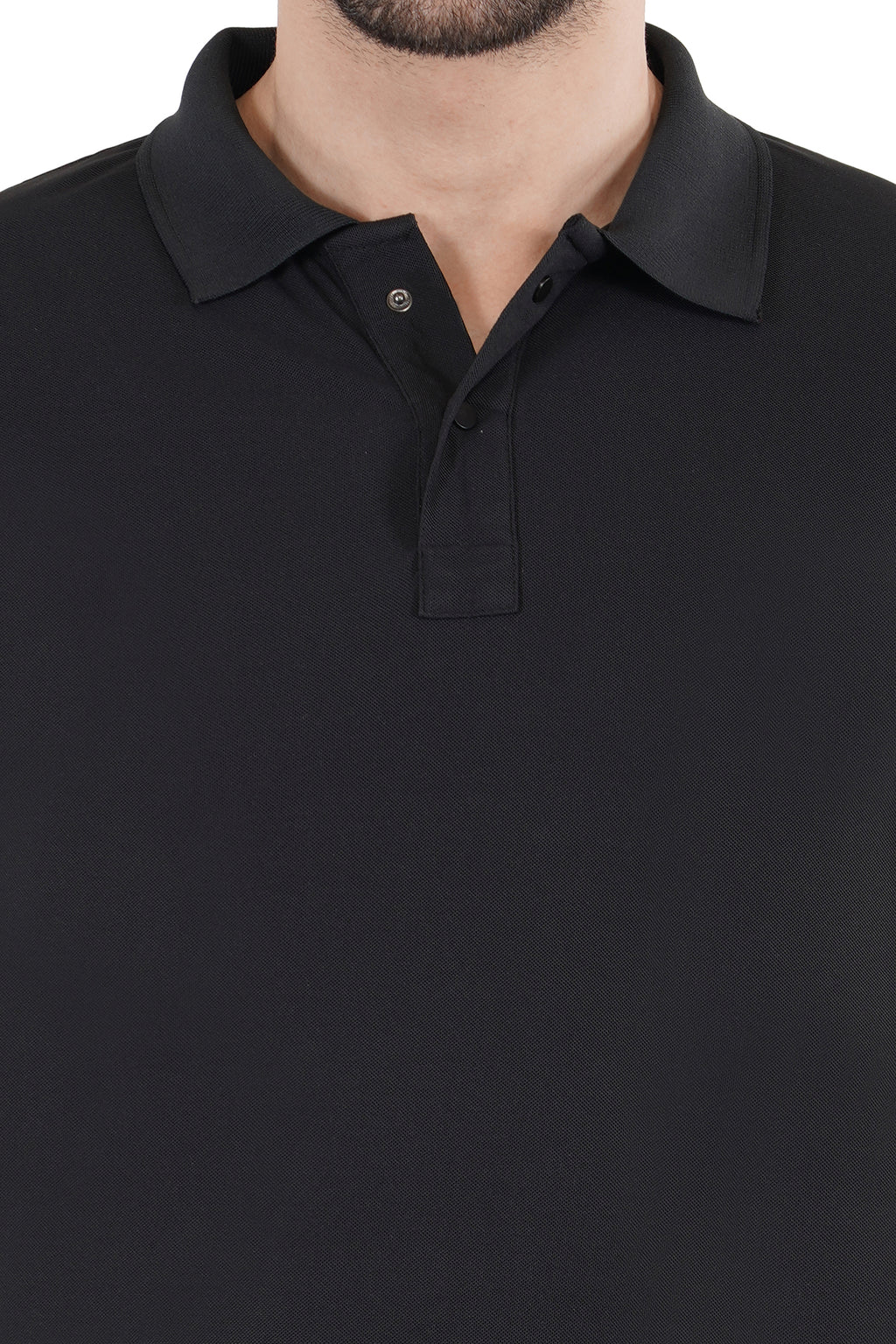 Black Matty Collar T-Shirt